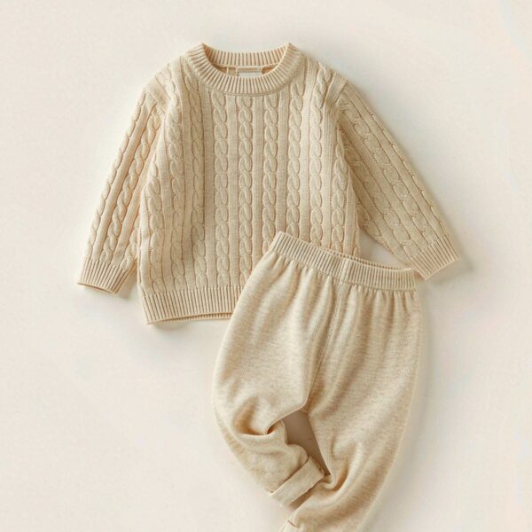 Cable-Knit Sweater & Trouser Set