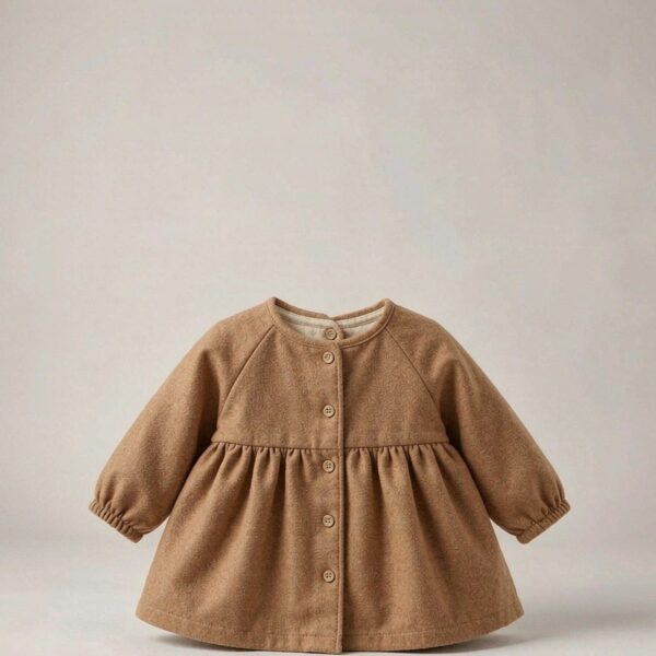 Classic Pleated Baby Coat