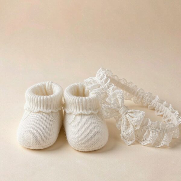 Knit Booties & Headband Set