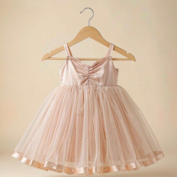 Satin Trim Party Dress